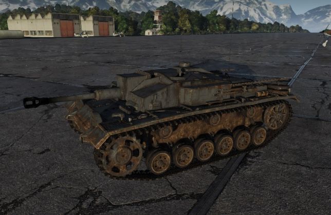 StuG III Ausf. F в  ангаре War Thunder