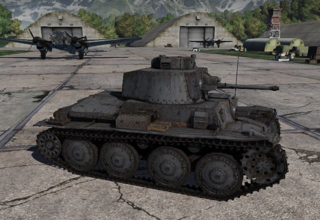 Pz.38(t) Ausf. A в ангаре War Thunder