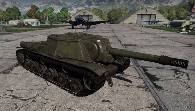 СУ-152 в ангаре игры War Thunder