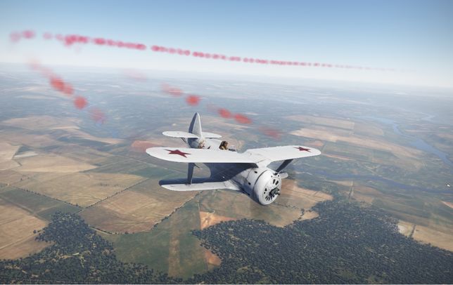 Пилотажный дым из самолёта в War Thunder